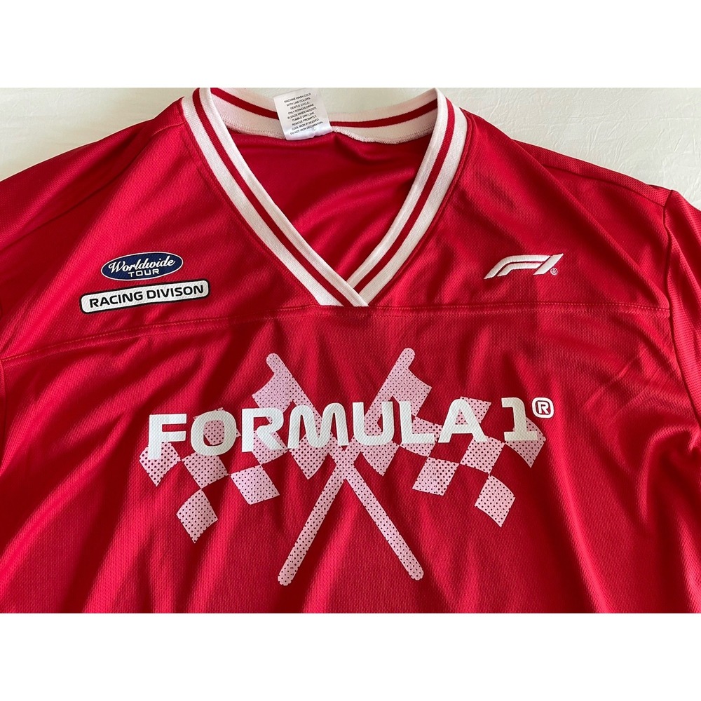 Formula 1 F1 Racing Division Jersey Women's 1X Red #75 Worldwide Tour Motorsport